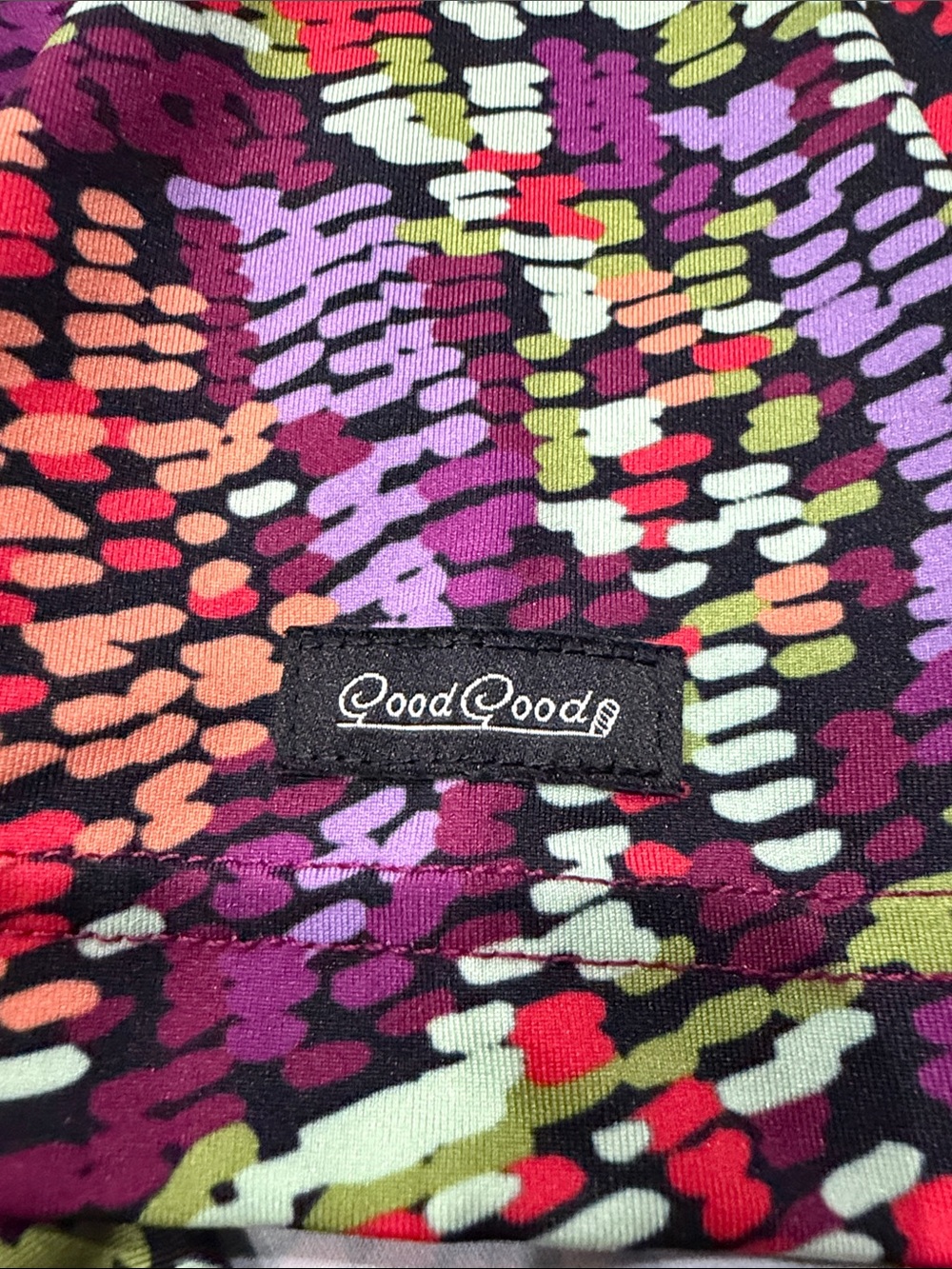 Good Good Golf Multicolor Vibrant Abstract Print Polo — Size Large - Picture 5 of 8